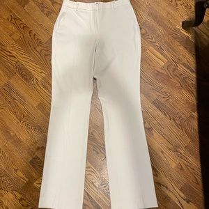 WHBM Cream “Curvy” Bootcut Pants (6T)